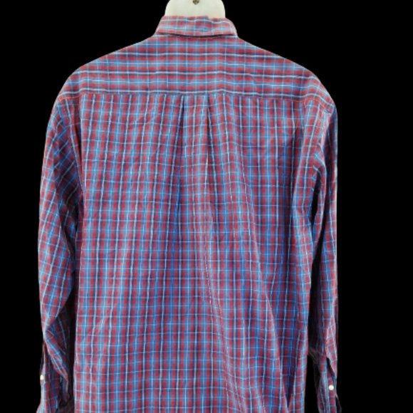 2 ofVineyard Vines Whale Shirt Mens button Up Long Sleeve Shirt Multi Plaid Sz M - Picture 3 of 6